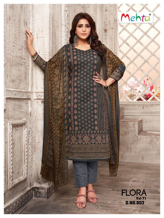 Mehta Flora Vol 71 Daily Wear Wholesale Printed Cotton Dress Material